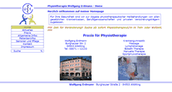 Desktop Screenshot of physiotherapie-erdmann.de